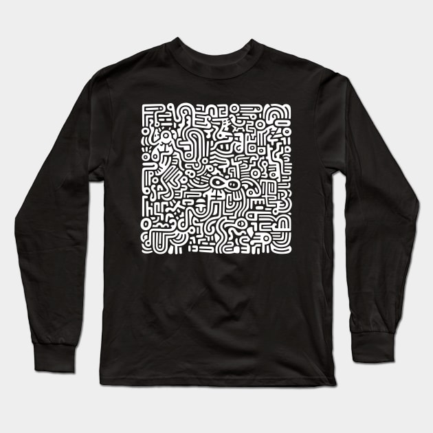 Pop Art Abstract Long Sleeve T-Shirt by n23tees